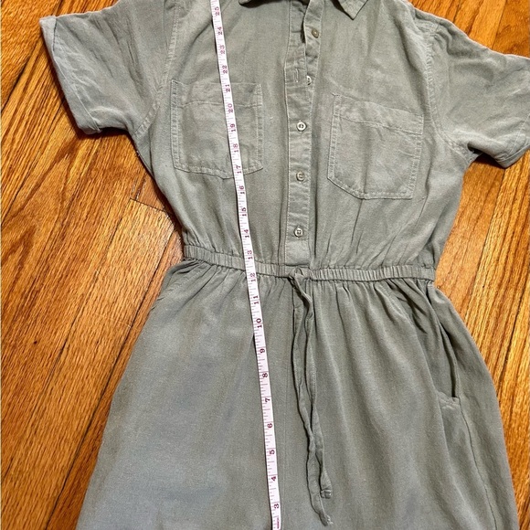 Sincerely Jules Jumpsuit Size XS Tie Waist Cuffed Sleeves Cuffed Straight Leg - Picture 10 of 14